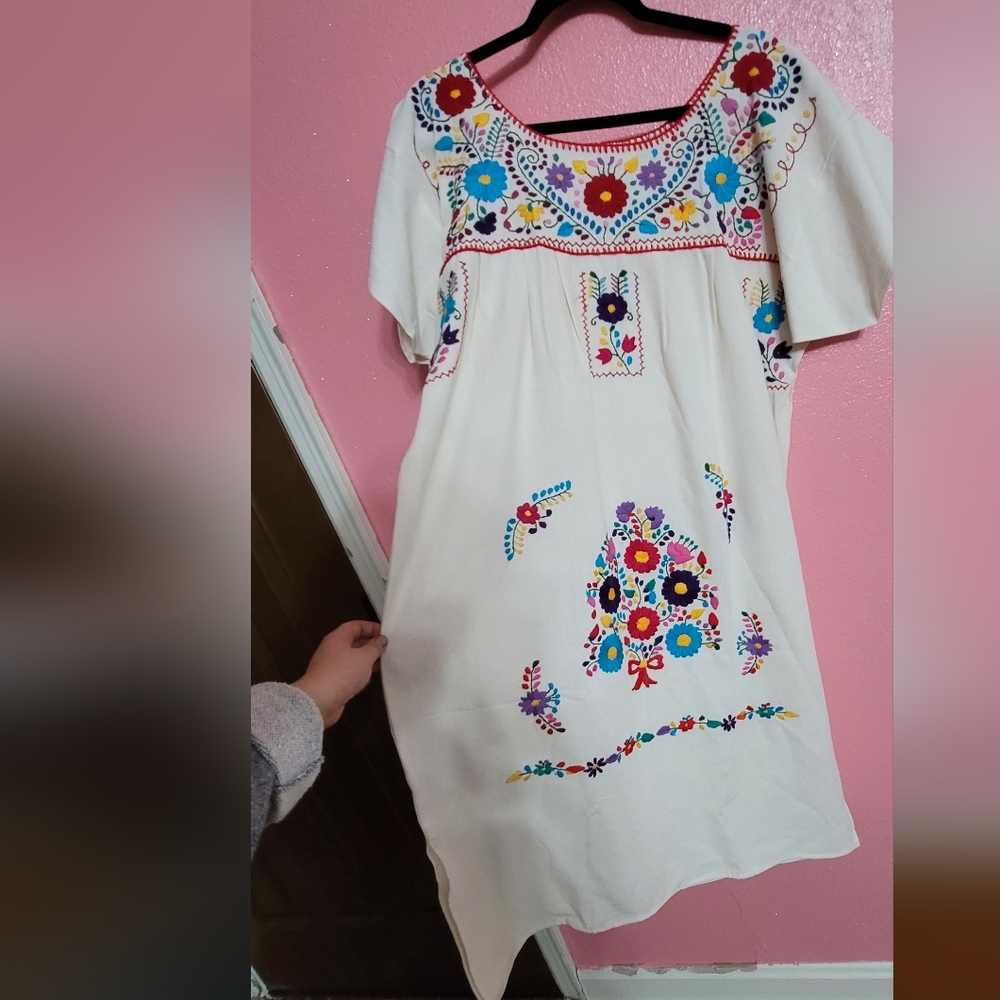 Liliana Cruz Mexican Embroidered Dress